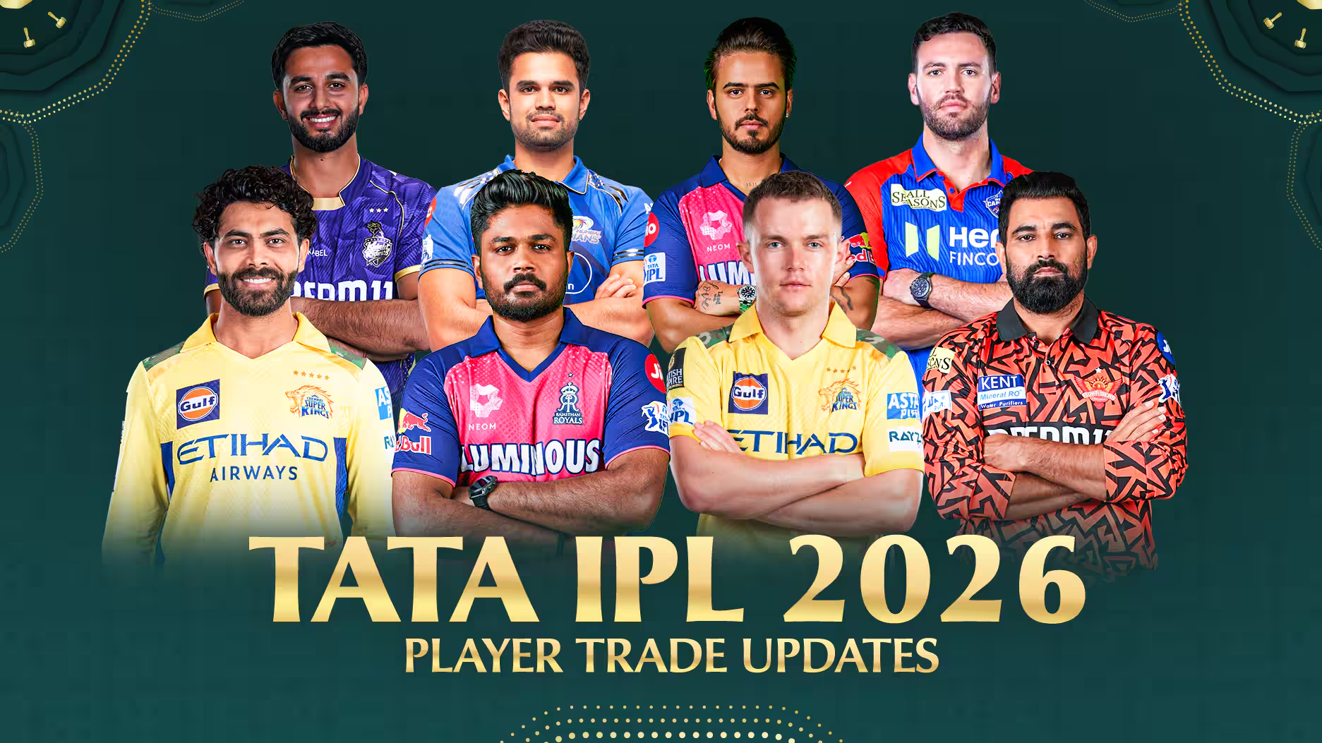 IPL 2026 all teams and captains - NCR777